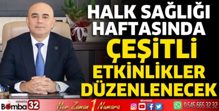 Halk Sağlığı Haftasında çeşitli etkinlikler düzenlenecek