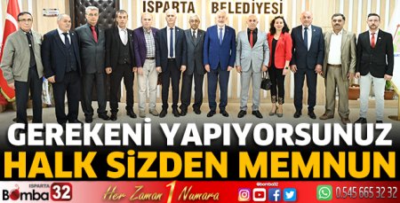 Halk sizden memnun