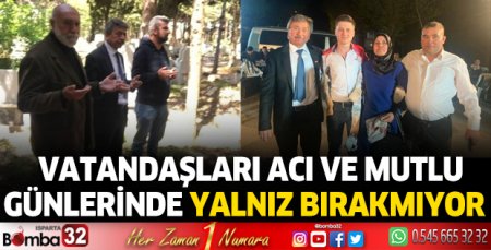 Halkın Adayı Aydemir vatandaşları acı ve mutlu günlerinde yalnız bırakmıyor  
