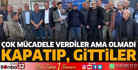 Halkın mücadelesi yetmedi 