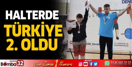 Halterde Türkiye derecesi 