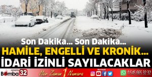 Hamile, engelli ve kronik hastalığı olanlar idari izinli sayılacak