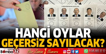 Hangi oylar geçersiz sayılacak?