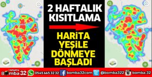 HARİTA KIRMIZIDAN YEŞİLE DÖNÜYOR