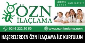 HAŞERELERDEN ÖZN İLAÇLAMA İLE KURTULUN