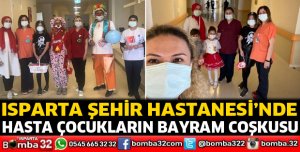 Hasta çocukların bayram coşkusu