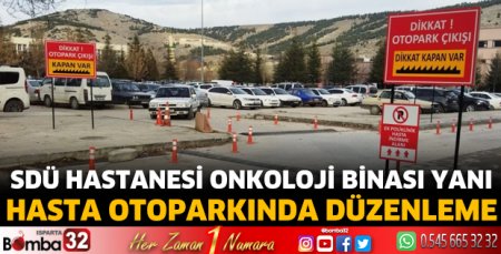 Hasta otoparkında düzenleme