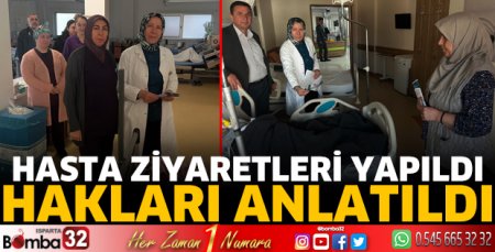 Hasta ziyaretleri yapıldı