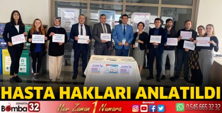 Hastalara hakları anlatıldı