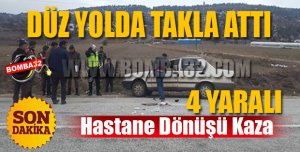 Hastane Dönüşü Kaza Yaptılar
