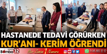 Hastanede tedavi görürken Kur'anı - Kerim öğrendi