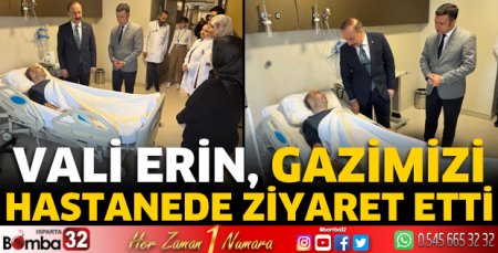 Hastanede ziyaret etti