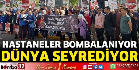 Hastaneler bombalanıyor dünya seyrediyor