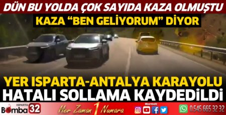 Hatalı sollama kaydedildi