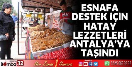 Hatay esnafına destek 