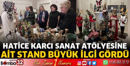 Hatice Karcı Sanat Atölyesine ait stand büyük ilgi gördü
