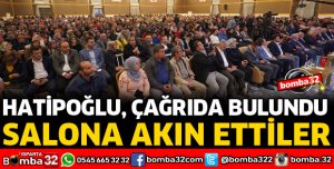 HATİPOĞLU’NU DİNLEMEK İÇİN SALONA AKIN ETTİLER