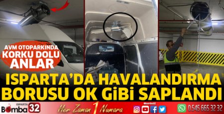 Havalandırma borusu ok gibi saplandı