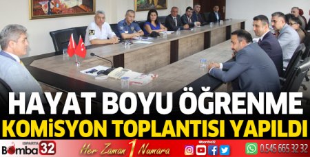 Hayat Boyu Öğrenme Komisyon Toplantısı yapıldı