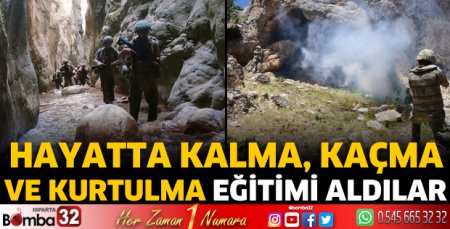 Hayatta kalma, kaçma ve kurtulma eğitimi aldılar