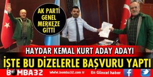 HAYDAR KEMAL KURT İŞTE BU DİZELERLE ADAY ADAYLIĞINI AÇIKLADI