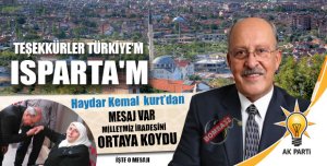 Haydar Kemal Kurt’tan teşekkür mesajı