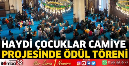 Haydi Çocuklar Camiye projesinde ödül töreni