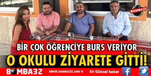 HAYIRSEVER İŞ ADAMI O OKULU ZİYARET ETTİ