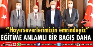 HAYIRSEVER İŞ İNSANI İBRAHİM ŞENER’DEN EĞİTİME YİNE DESTEK