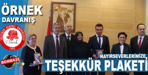 Hayırseverlerimize Yönelik Plaket Töreni Düzenlendi
