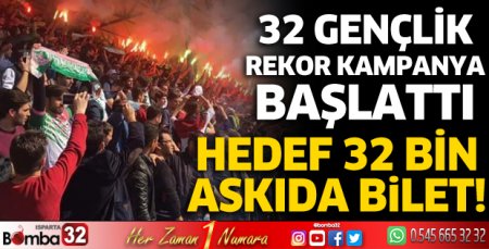 Hedef 32 bin askıda bilet