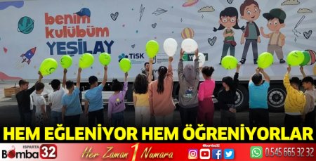 Hem eğleniyor hem öğreniyorlar