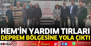 HEM’in yardım tırları, deprem bölgesine doğru yola çıktı