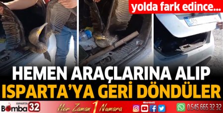 Hemen araçlarına alıp geri döndüler