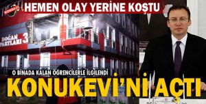 HEMEN OLAY YERİNE GİTTİ