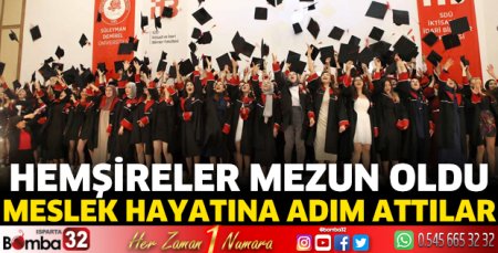 Hemşireler mezun oldu