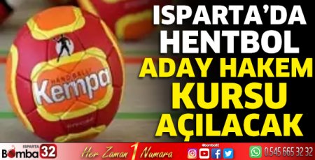 Hentbol Aday Hakem Kursu açılacak