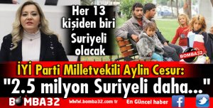 HER 13 KİŞİDEN BİRİ SURİYELİ OLACAK BU DA TÜRKİYE'Yİ PARÇALAR