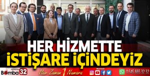 Her hizmette istişare içindeyiz