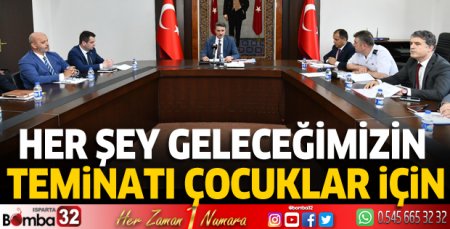 Her şey geleceğimizin teminatı çocuklar için