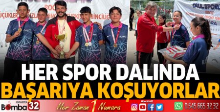 Her spor dalında başarıya koşuyorlar