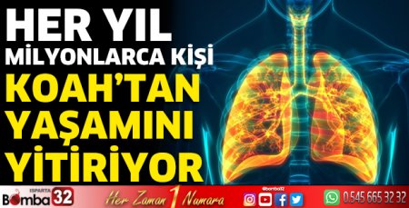 Her yıl milyonlarca kişi Koah'tan yaşamını yitiriyor