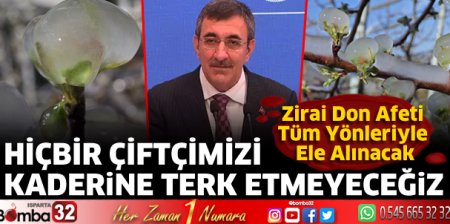 Hiçbir çiftçimizi kaderine terk etmeyeceğiz