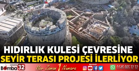 Hıdırlık Kulesi çevresine seyir terası projesi ilerliyor