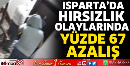 Hırsızlık olaylarında yüzde 67 azalış