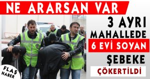 Hırsızlık Şebekesi Çökertildi