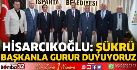 Hisarcıklıoğlu: Şükrü Başkanla gurur duyuyoruz
