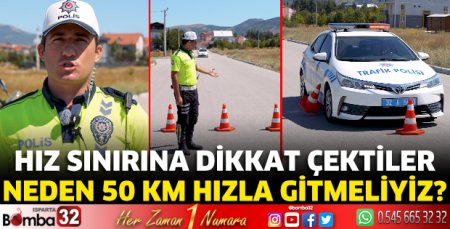 Hız sınırına dikkat çektiler