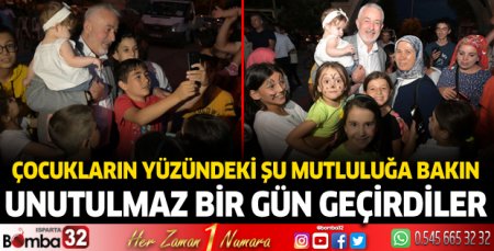 Hızırbey Mahallesi'nde çocuklar unutulmaz bir gün geçirdi
