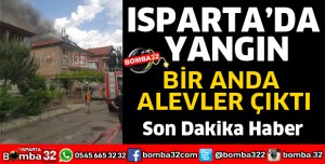 HIZIRBEY MAHALLESİNDE YANGIN 